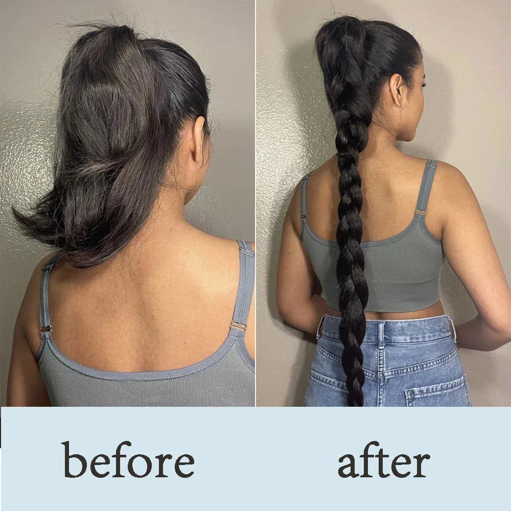 Syntetisk Long Twist Braid Hästsvansförlängningar med gummiband 24 tum - 24 Timmar Deals