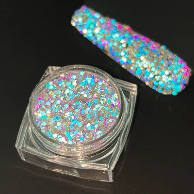Holographic Nail Powder Net-2g Chrome Laser Mirror Glitter - 24 Timmar Deals