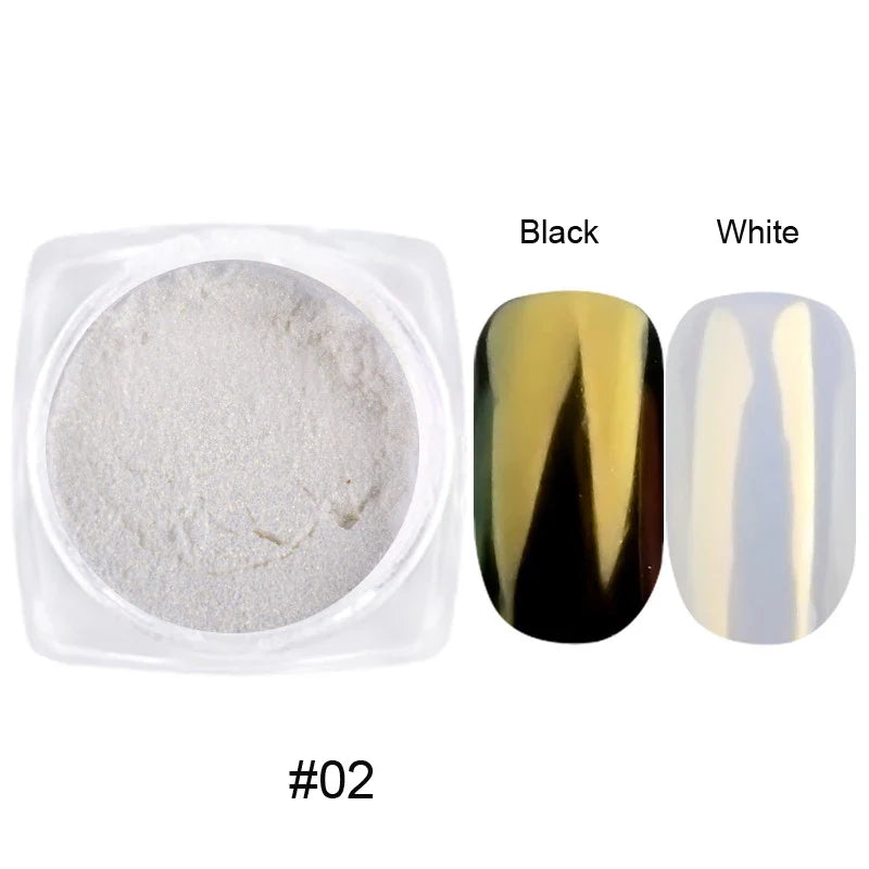 Holographic Nail Powder Net-2g Chrome Laser Mirror Glitter - 24 Timmar Deals