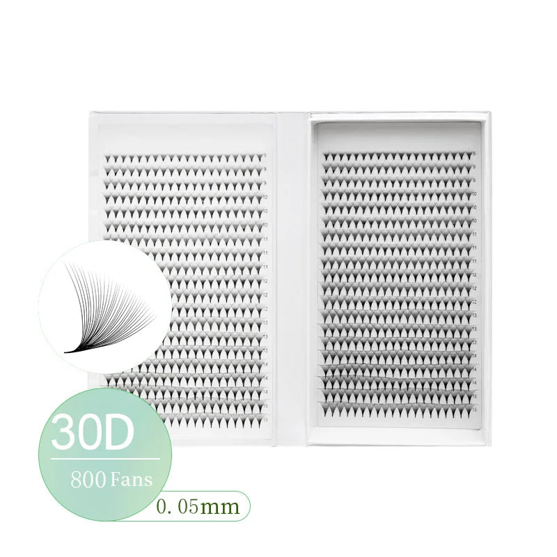 800/1600 Fans Premade Volume Lashes Fan Individual Sharp Pointy Base Premade Russian Volume Fans Eyelash Extension - 24 Timmar Deals