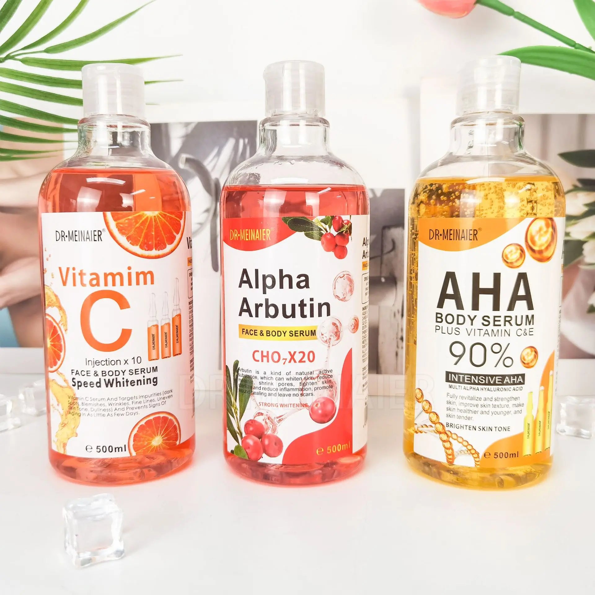 500ML Vitamin C AHA HYALURONIC& NICOTINAMIDE Face Serum - 24 Timmar Deals