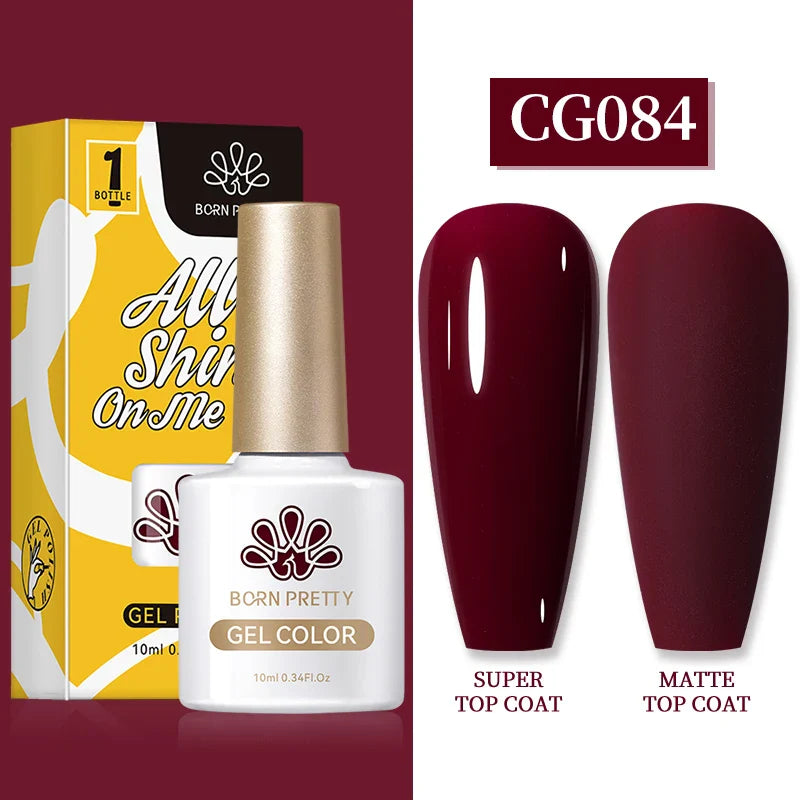 BORN PRETTY 1PC Black White Red Color Collection Nail Gel Polish 10ml Varnis Semi-permanent Soak Off UV LED Gel for Manicure - 24 Timmar Deals