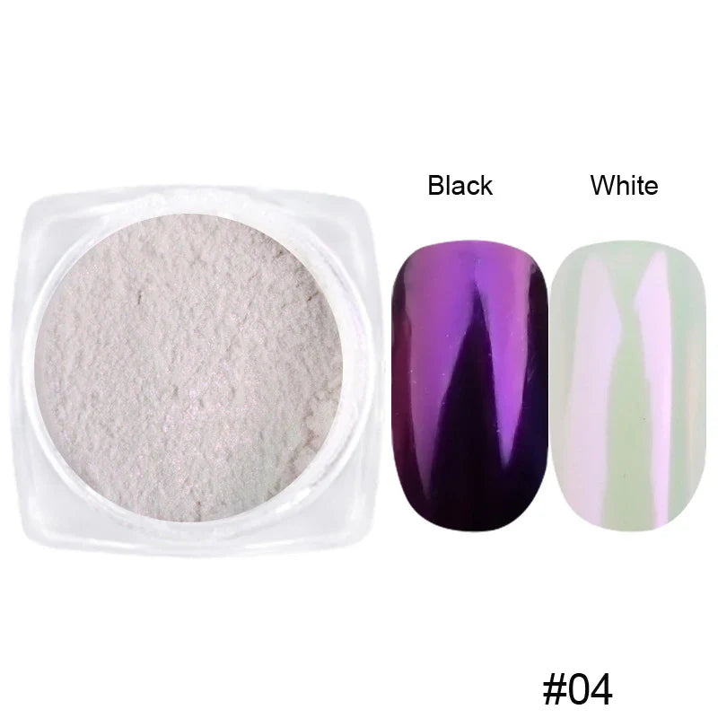 Holographic Nail Powder Net-2g Chrome Laser Mirror Glitter - 24 Timmar Deals