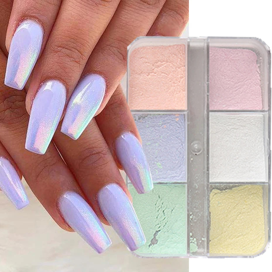 Moonlight Mirror Nails Powder Metallic Chrome Effect - 24 Timmar Deals