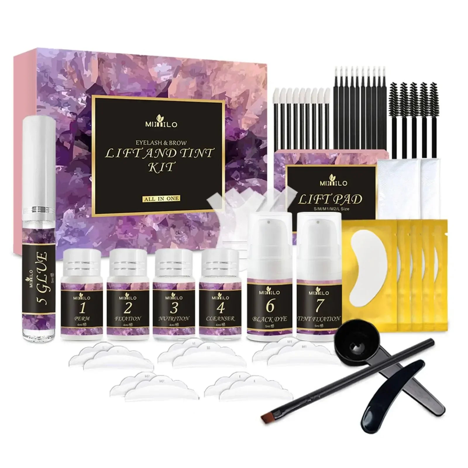 Lifting Lashes Kit Lash Lifiting Curling Eyelash Perm Kit Eyelash Eyebrow - 24 Timmar Deals