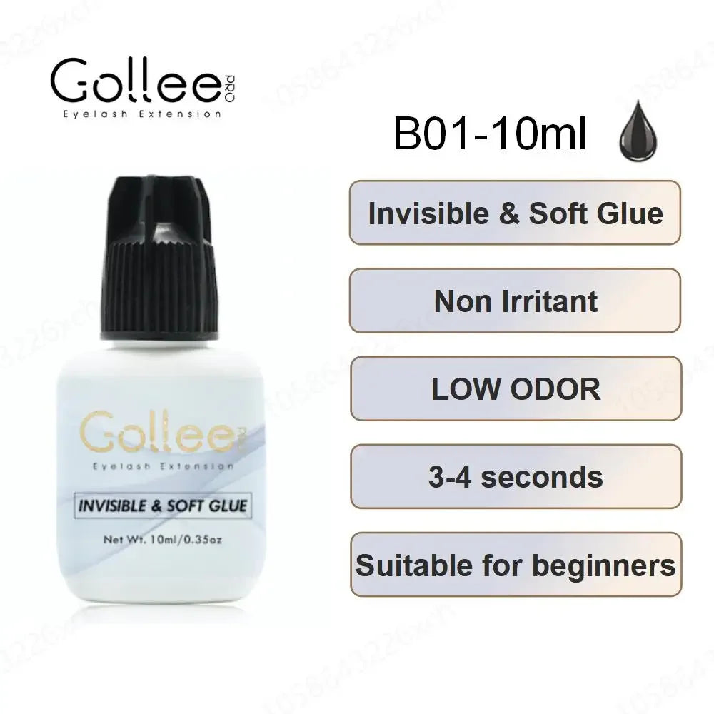 Gollee 5ml Eyelash Extension Glue 0.5 Second Fast Drying False Eye Lash Extension Glue Gollee Super Bonder Eyelash Glue Primer - 24 Timmar Deals