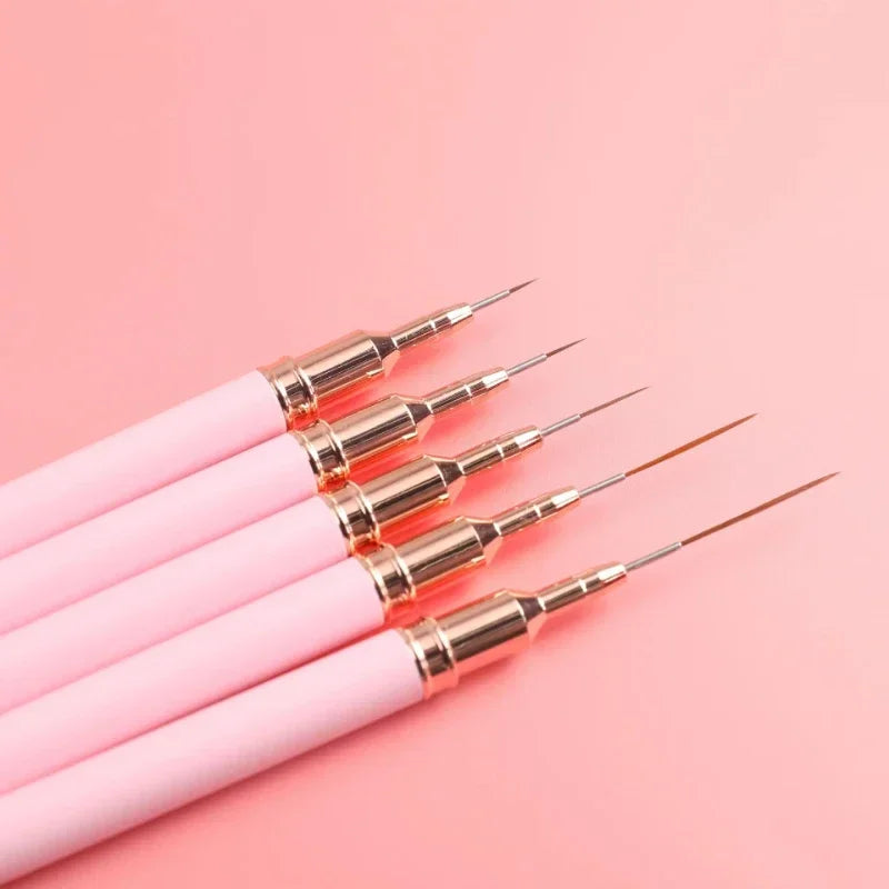 Nail Art Penslar Målning Manikyr Borstar För Långa Linjer Fin - 24 Timmar Deals