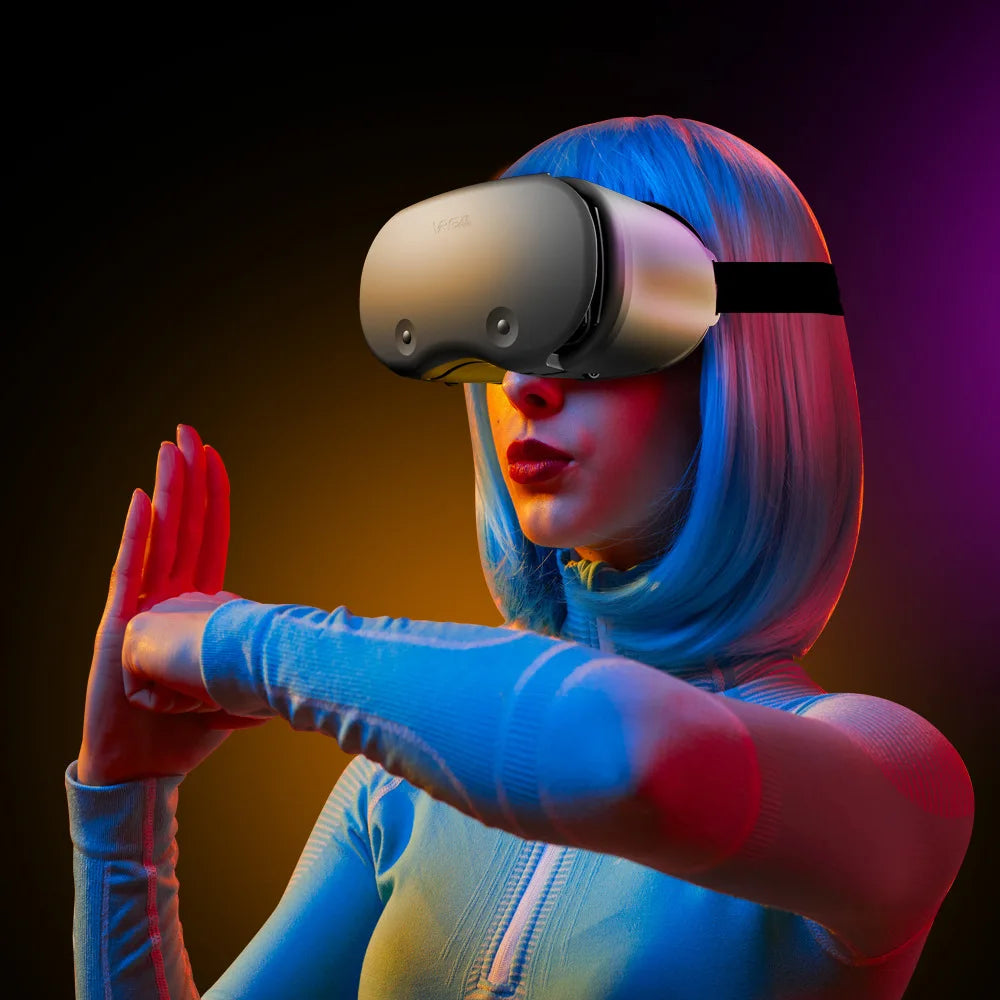 VRGPro X7 3D-hjälm VR-glasögon 3D-glasögon Virtual Reality-glasögon VR-headset för Google kartong 5-7' Mobil - 24 Timmar Deals