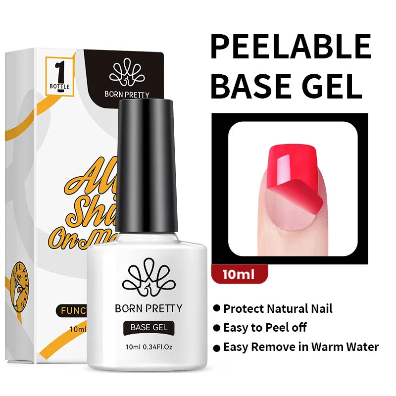 BORN PRETTY 1PC Black White Red Color Collection Nail Gel Polish 10ml Varnis Semi-permanent Soak Off UV LED Gel for Manicure - 24 Timmar Deals
