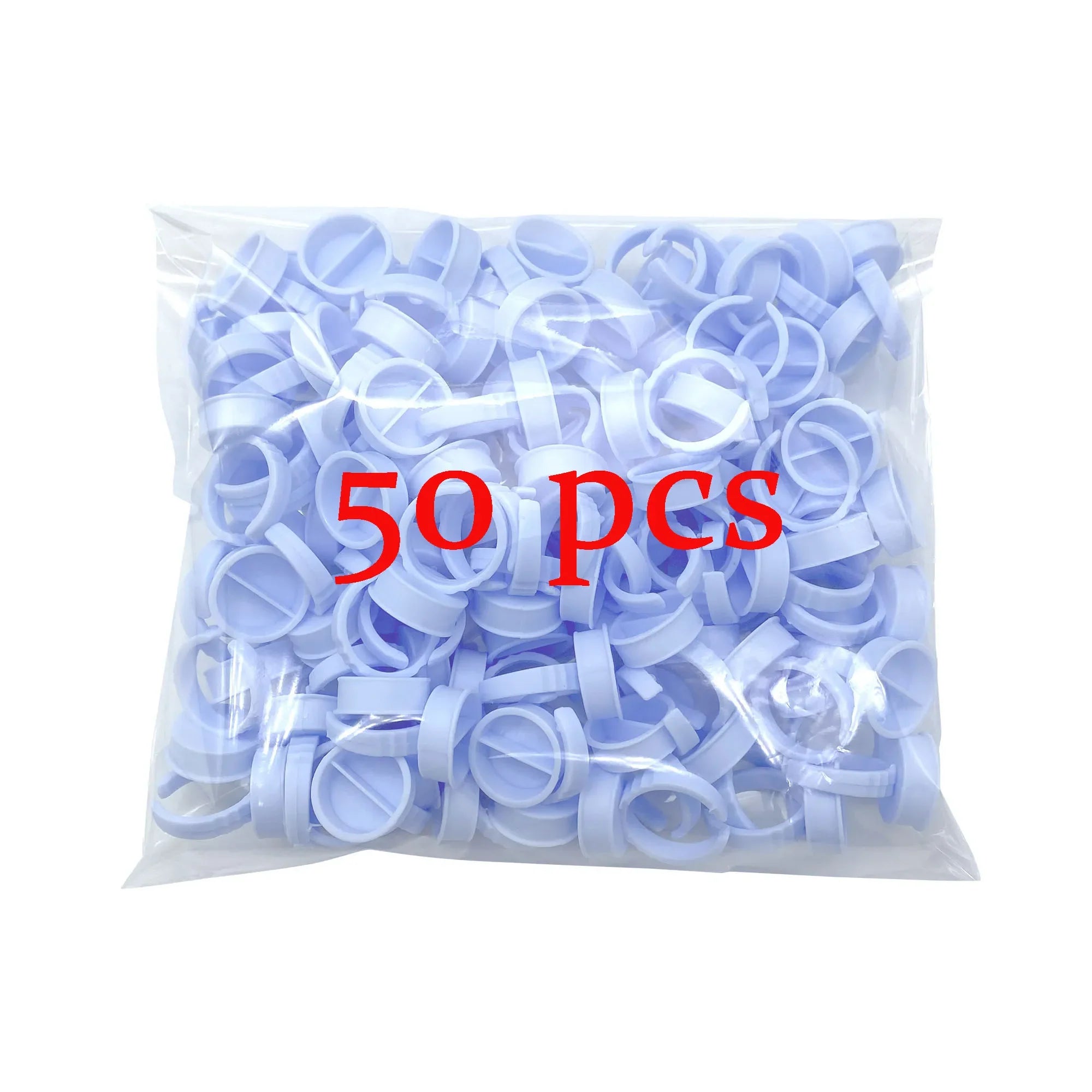 50/100 st Engångs ögonfranslim Cup Ringar Hållare Behållare Tatuering Pigment Ögonfransförlängningsverktyg Lash Supplies - 24 Timmar Deals