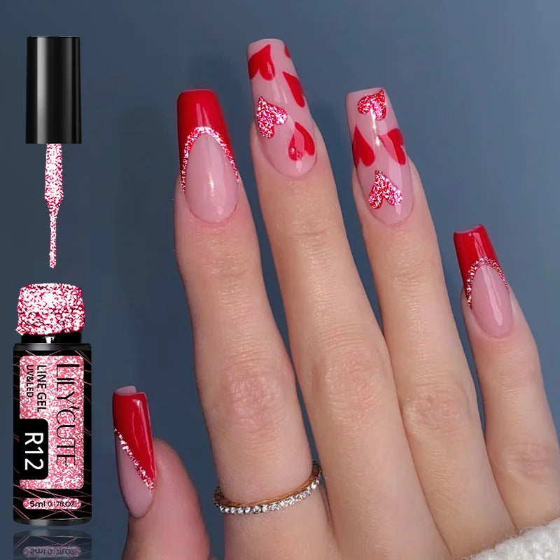 5ml Liner Gel Polish Painting Stripe pensel - 24 Timmar Deals