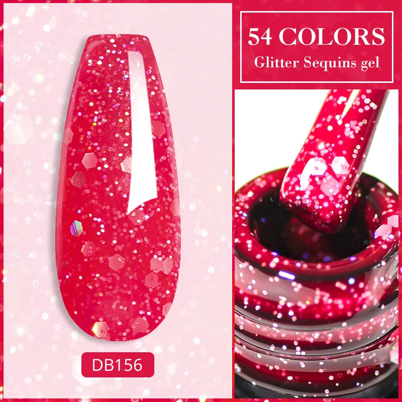 Metalic, Pastell, Glitter Gellack 6ml, 63 olika färger - 24 Timmar Deals