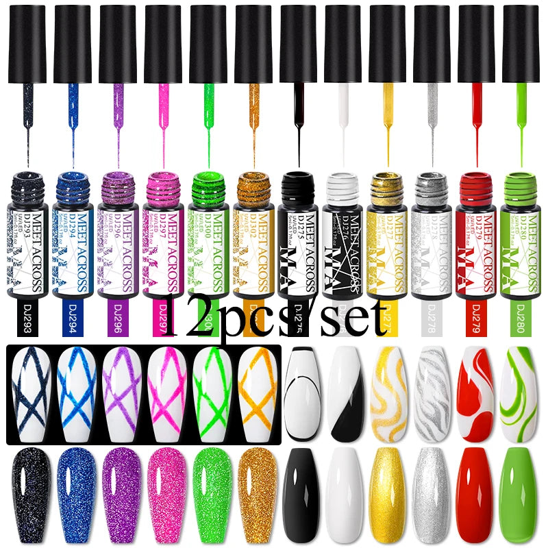 12st Line Gel Polish Set - 24 Timmar Deals