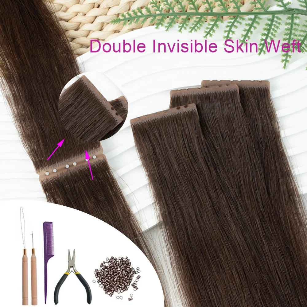 Osynligt Twin Tape mikroring Löshår 10st/Pack - 24 Timmar Deals