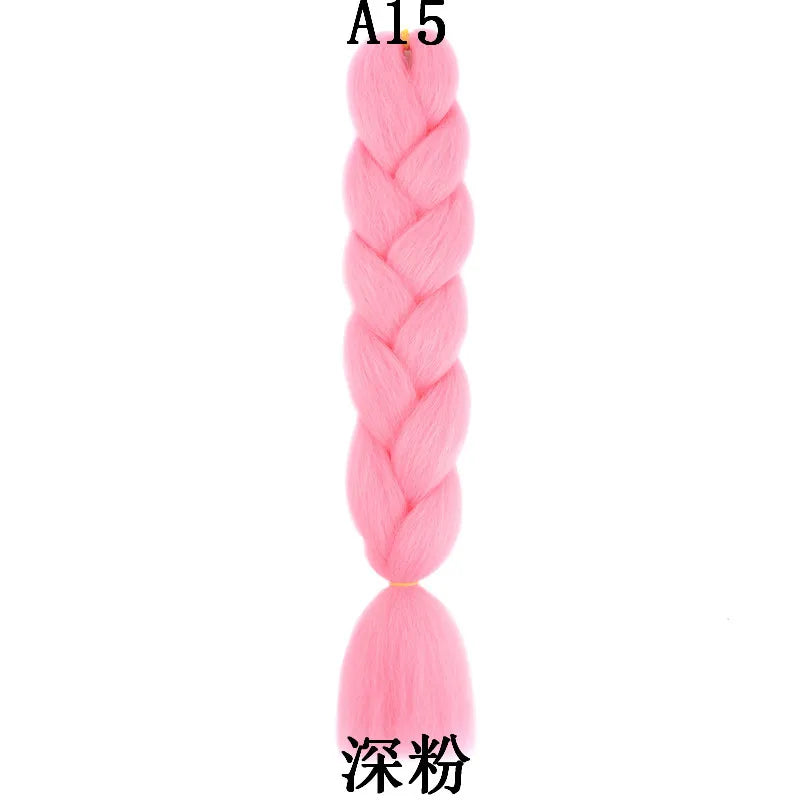 Syntetisk 1st 24 tum 100g Flätning Hårbox Flätor Färgglad Twist Flätning Hårförlängningar Syntetisk Virkad Flätning - 24 Timmar Deals