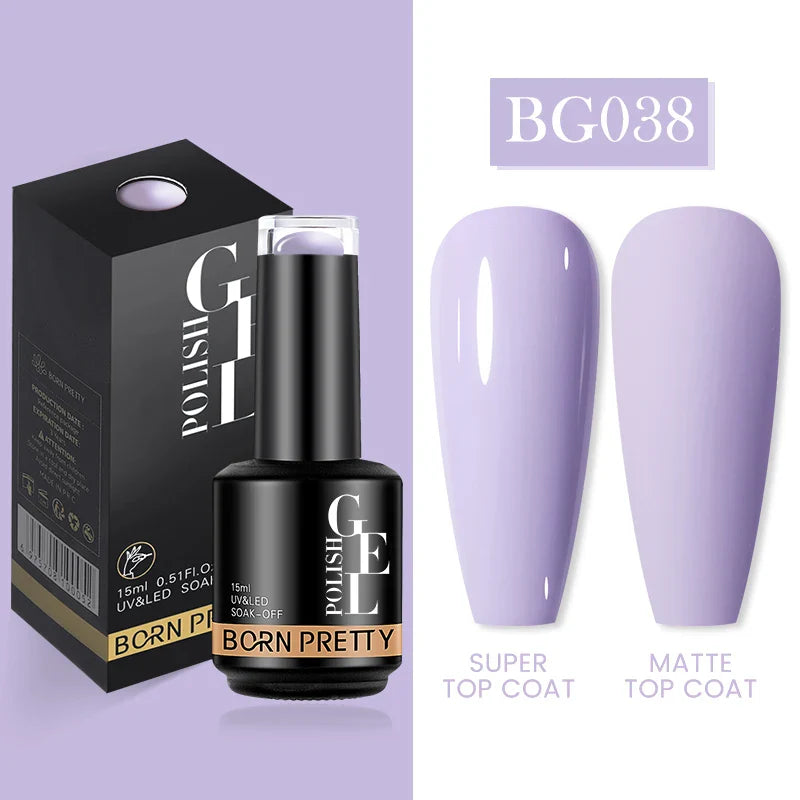 15ml Soak Off UV LED Gel Nail Polish Hybrid Varnish Nail Art Manicure 114 Colors Semi-Permanent Base Top Coat - 24 Timmar Deals