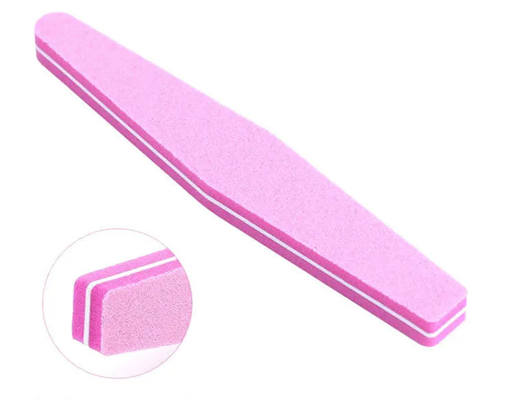 5 PCS/LOT Professional Nail Files Nail Buffer 100/180 Grit Sanding Polishing Grinding Manicure Nail Art Tools 6 Colors - 24 Timmar Deals
