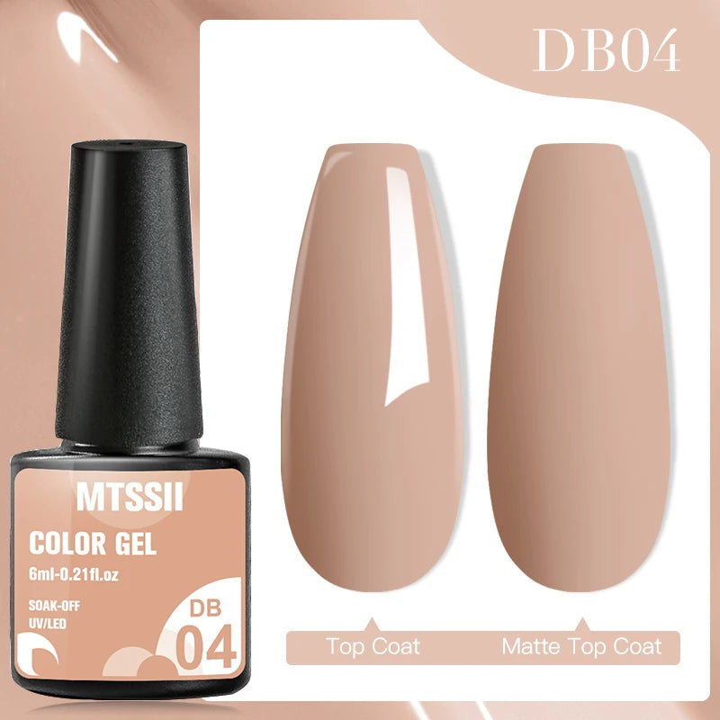 Metalic, Pastell, Glitter Gellack 6ml, 63 olika färger - 24 Timmar Deals