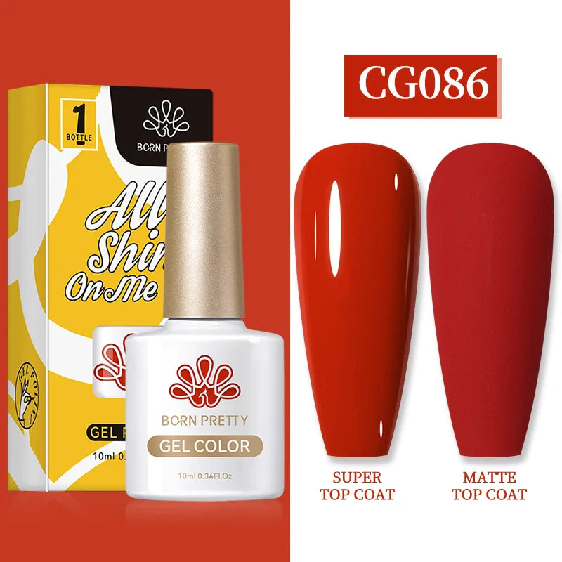 BORN PRETTY 1PC Black White Red Color Collection Nail Gel Polish 10ml Varnis Semi-permanent Soak Off UV LED Gel for Manicure - 24 Timmar Deals