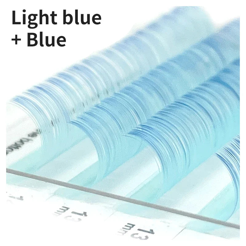 Ombre Color Eyelash Extension Individual Mink Colored Lashes False Gradient Eyelashes Professional Salon Makeup tools - 24 Timmar Deals