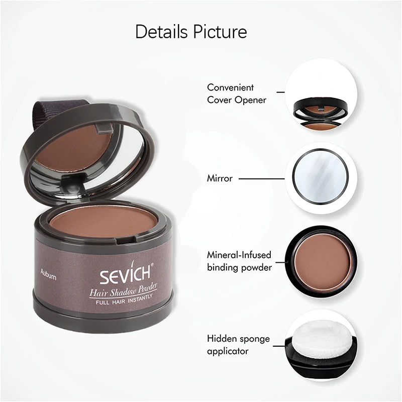 Sevich 13 färger Hairline Powder 4g Hairline Shadow Powder Omedelbart Root Cover Up - 24 Timmar Deals