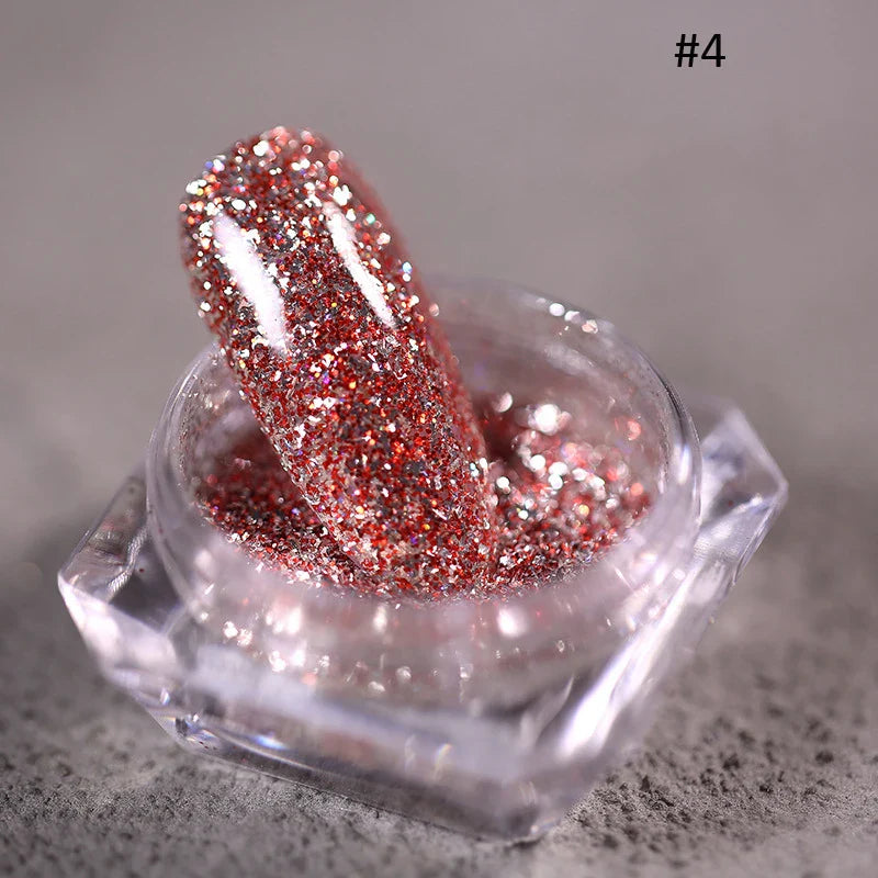 Holographic Nail Powder Net-2g Chrome Laser Mirror Glitter - 24 Timmar Deals