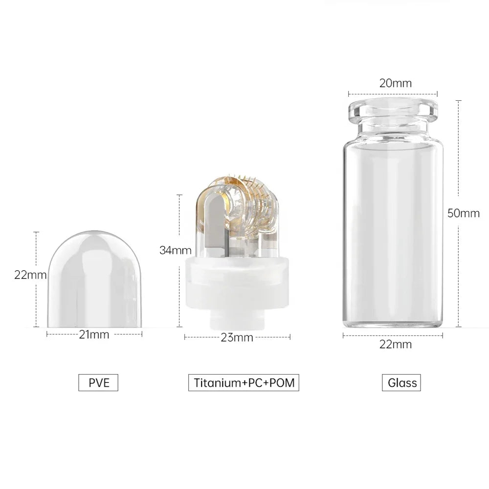1 st 64 nålar Dermaroller Mikronål Dermaroller med 10 ml flaska - 24 Timmar Deals