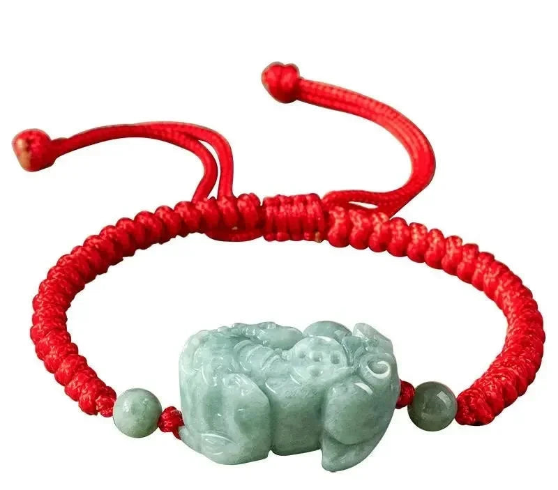 Burmesiska Jade Money Pixiu armband - 24 Timmar Deals