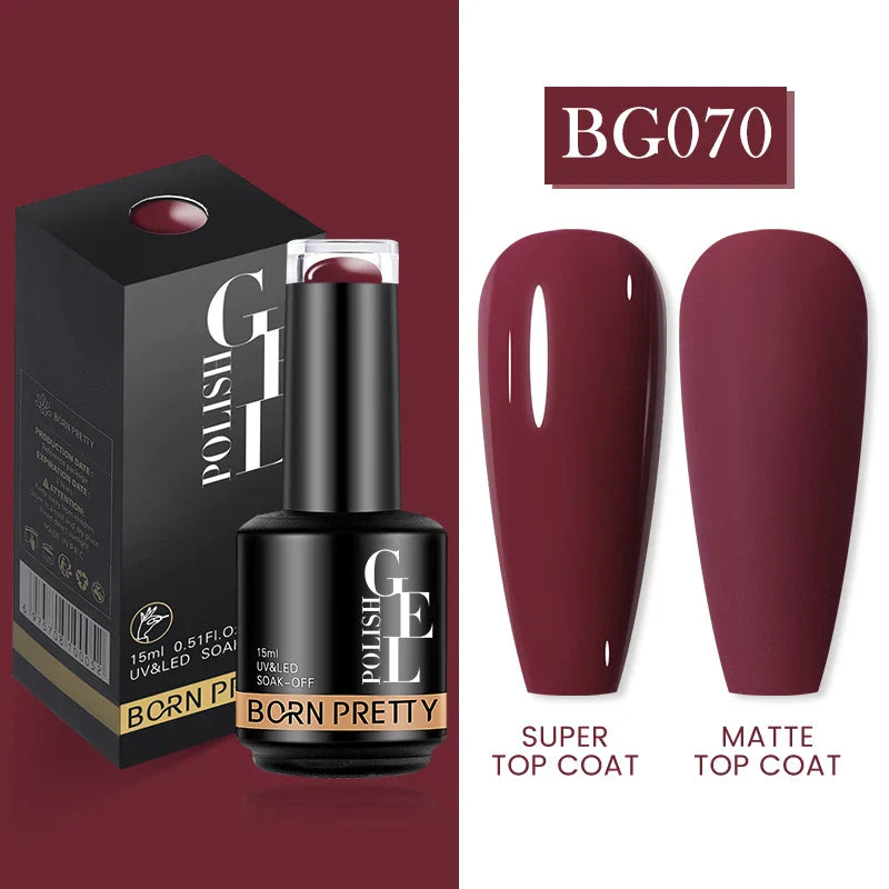 15ml Soak Off UV LED Gel Nail Polish Hybrid Varnish Nail Art Manicure 114 Colors Semi-Permanent Base Top Coat - 24 Timmar Deals