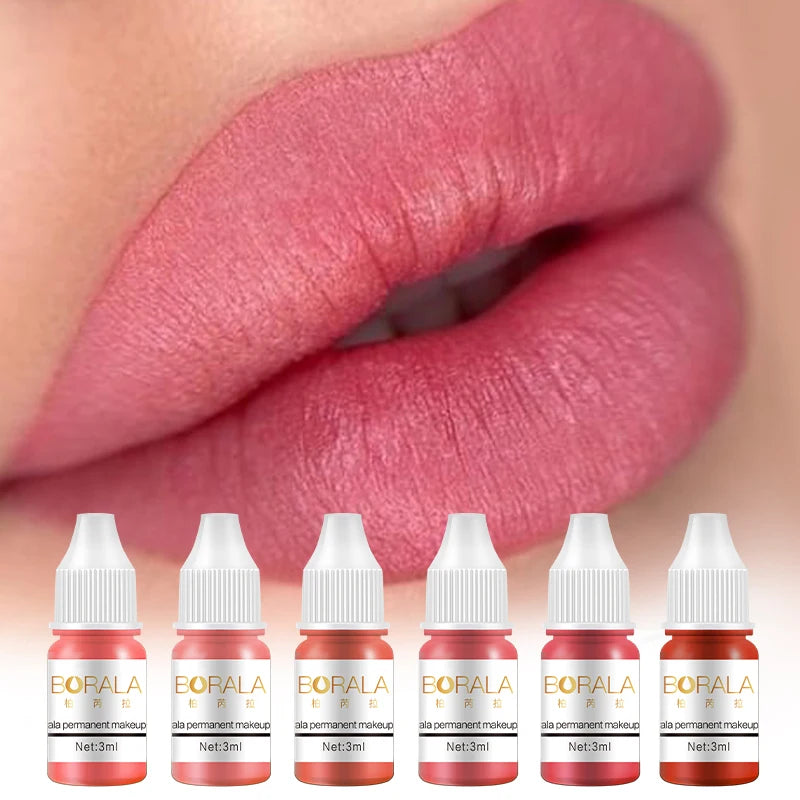 26 färger 3ML Permanent Makeup Tatuering Läppar Ögonbryn Eyeliner Pigment