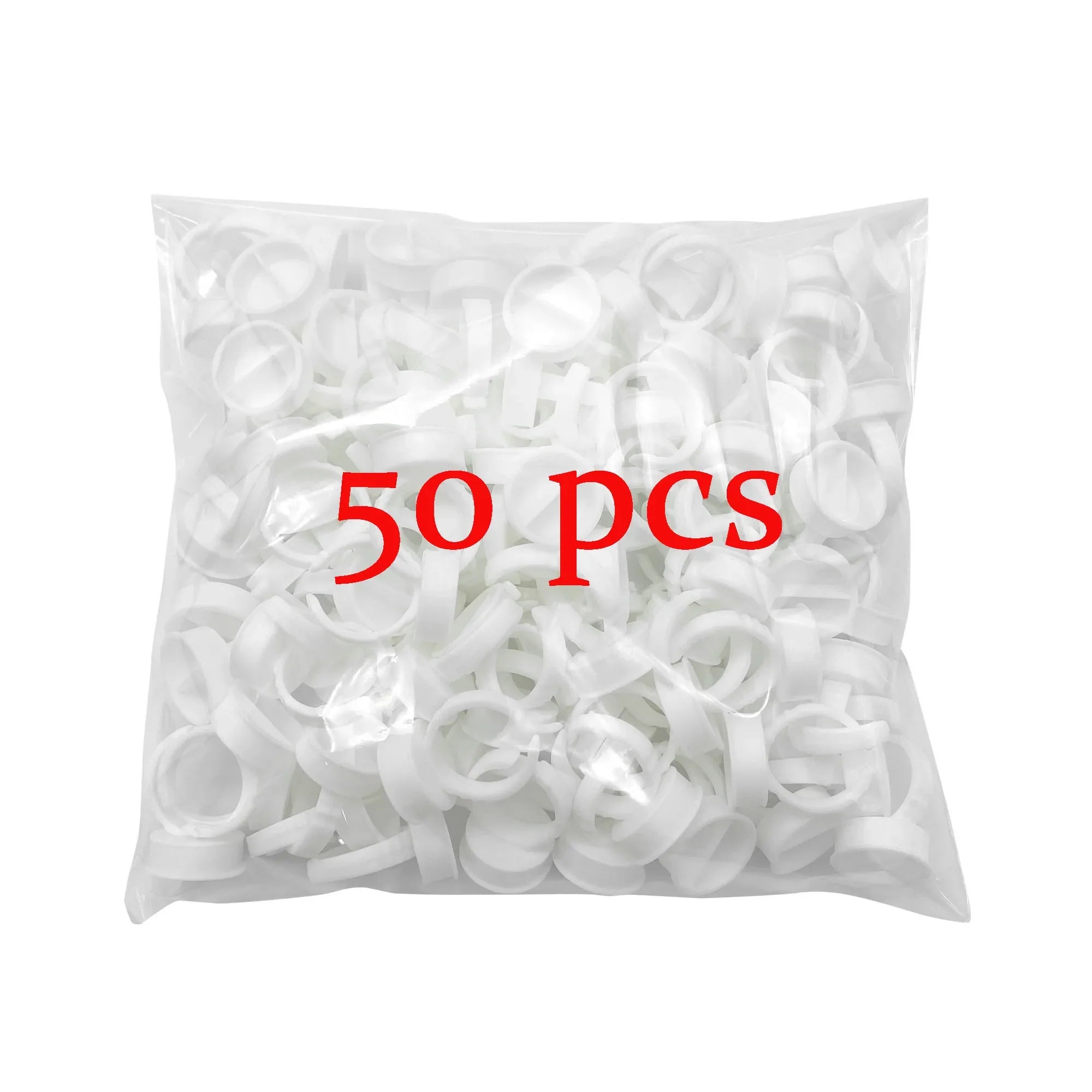 50/100 st Engångs ögonfranslim Cup Ringar Hållare Behållare Tatuering Pigment Ögonfransförlängningsverktyg Lash Supplies - 24 Timmar Deals