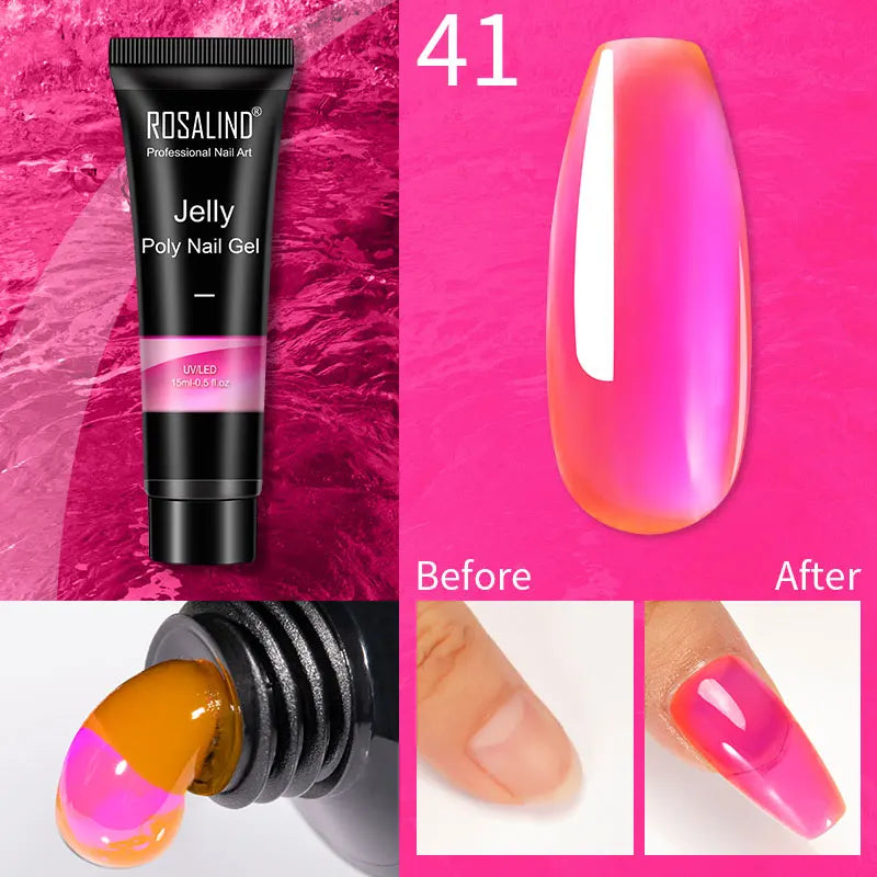 15 ml Poly Nagelgel härdad med UV/LED-lampa - 24 Timmar Deals