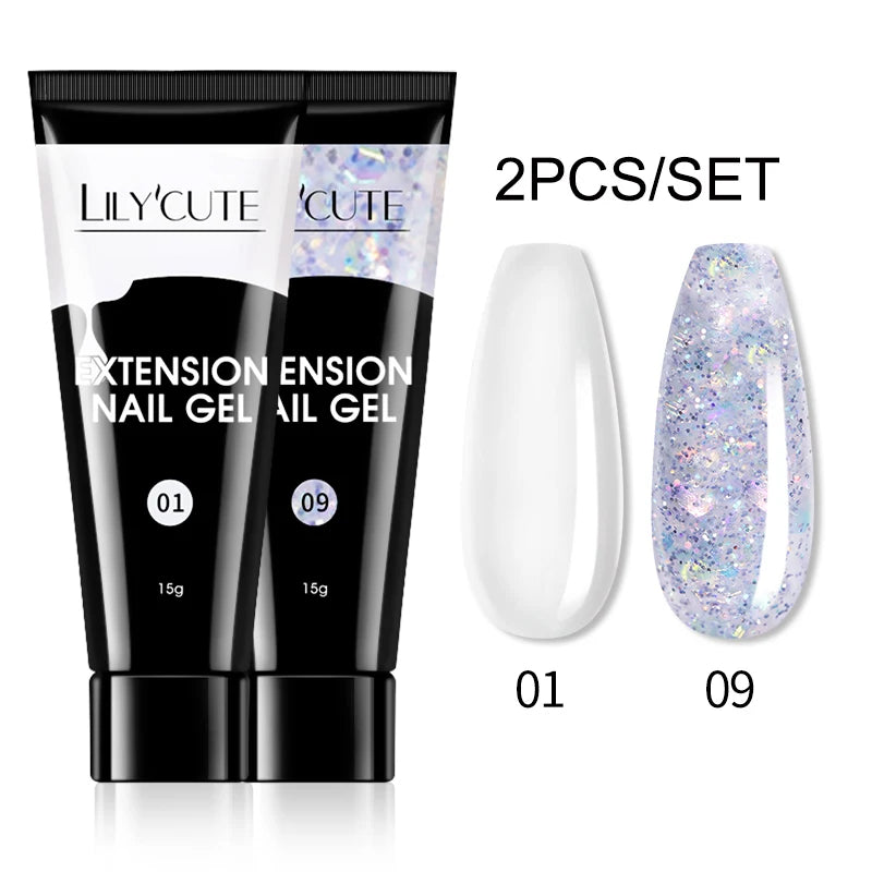 15ml Polygel Nail Extension Set - 24 Timmar Deals