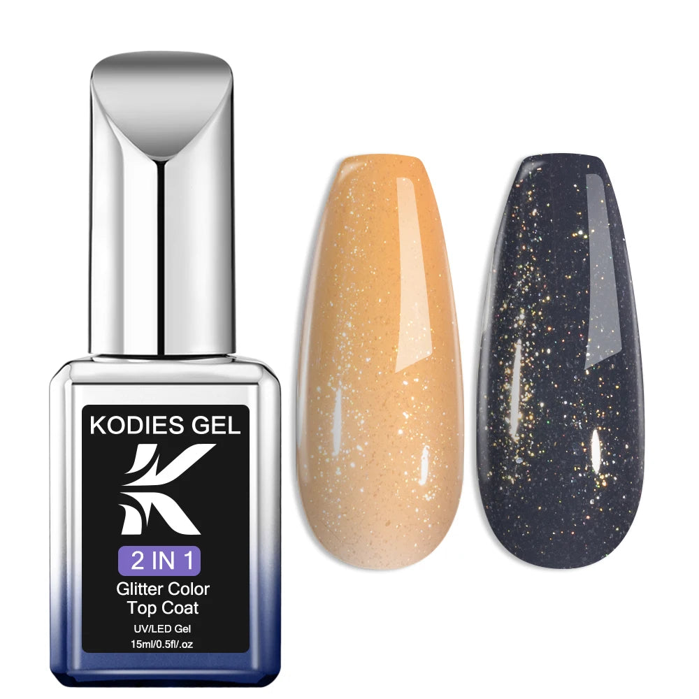Sparkling Glitter Top Coat No Wipe 15ML - 24 Timmar Deals