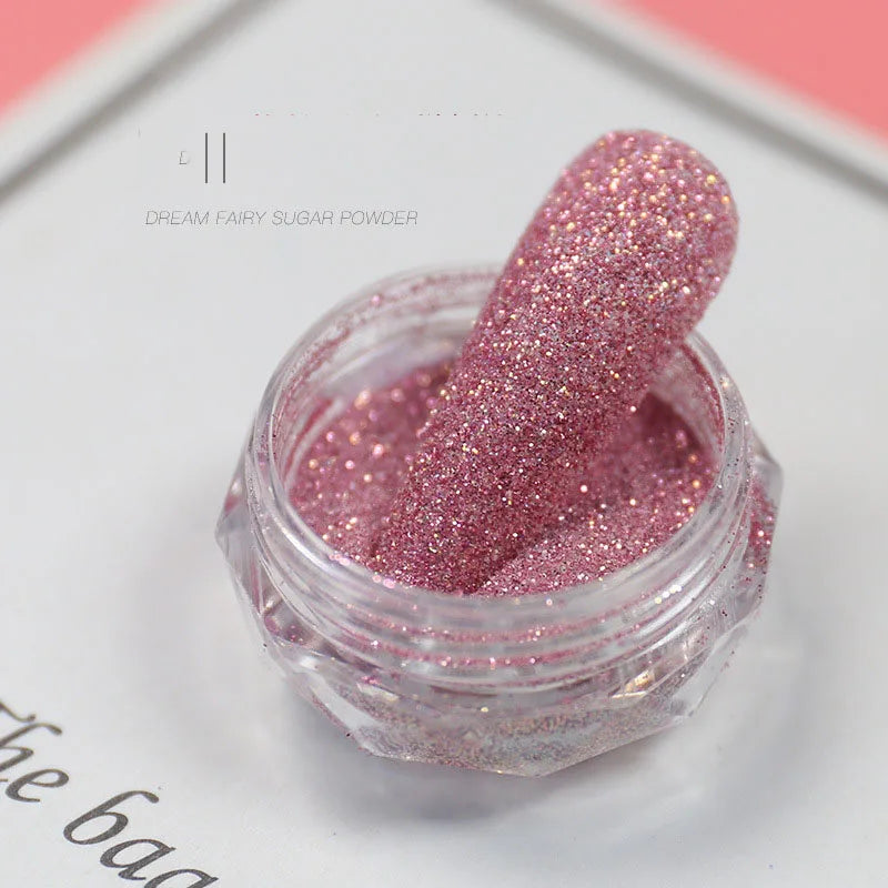 Holographic Nail Powder Net-2g Chrome Laser Mirror Glitter - 24 Timmar Deals