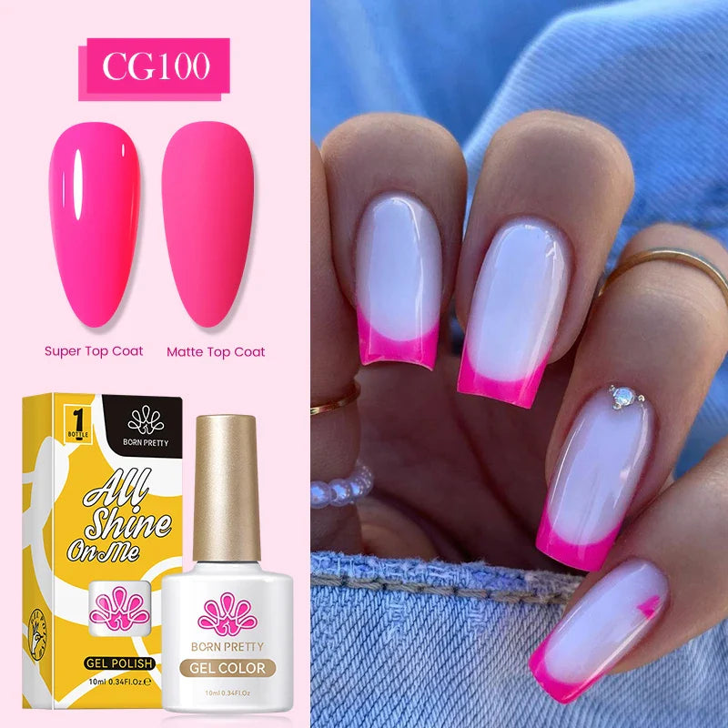 10ml Nagellack 130 Färger Nude Lila Röd UV LED Soak Off UV Gel Semi Permanent Gel Lack - 24 Timmar Deals