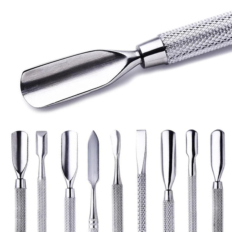 1 st Dubbelände rostfritt stål nagelbandstryckare - 24 Timmar Deals