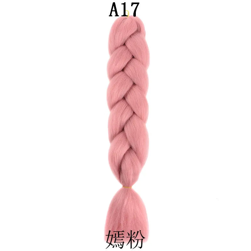 Syntetisk 1st 24 tum 100g Flätning Hårbox Flätor Färgglad Twist Flätning Hårförlängningar Syntetisk Virkad Flätning - 24 Timmar Deals