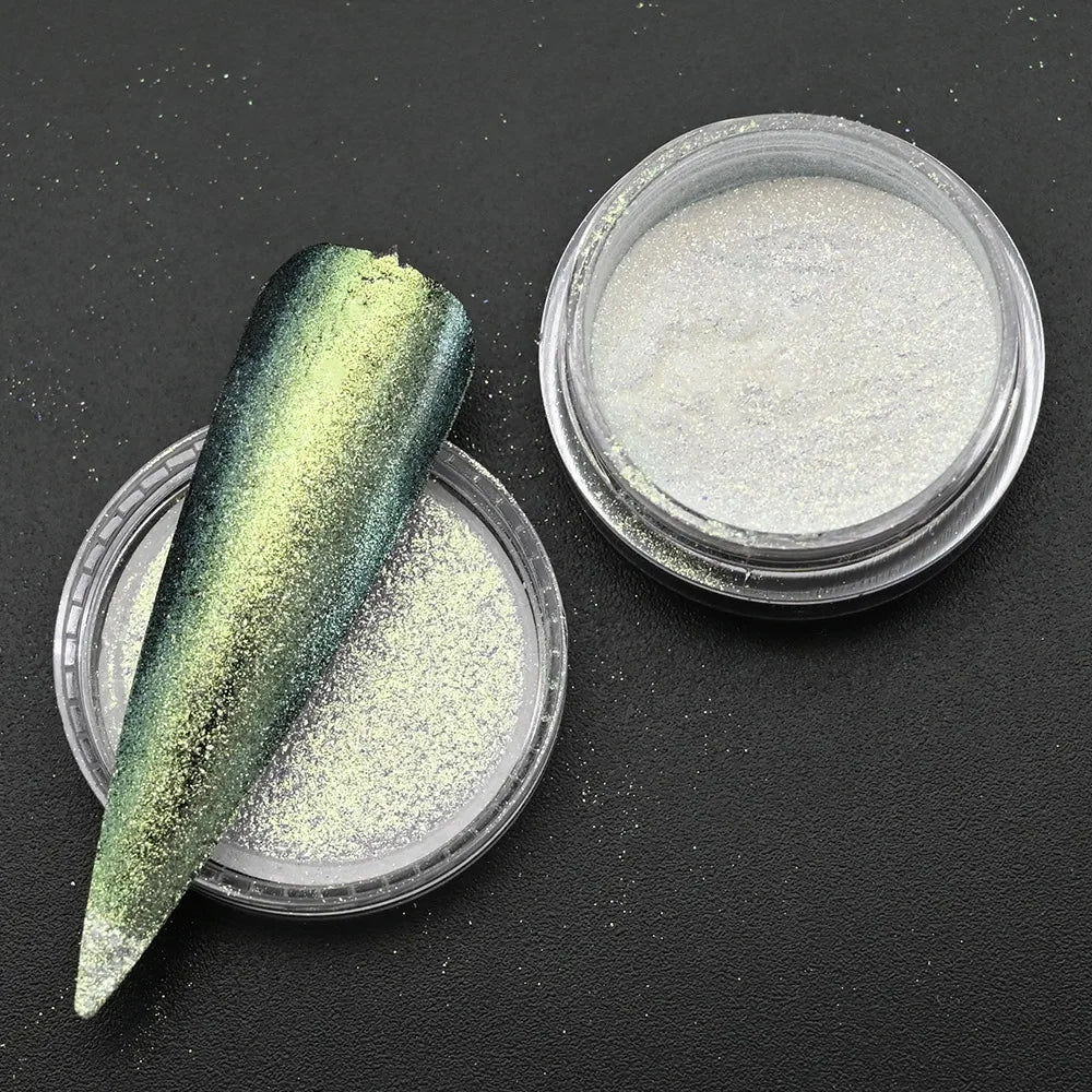 Holographic Nail Powder Net-2g Chrome Laser Mirror Glitter - 24 Timmar Deals