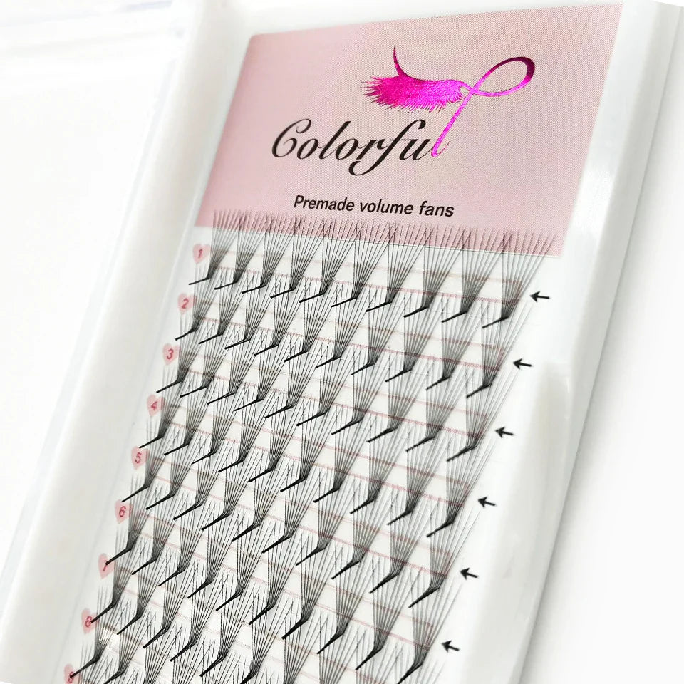 L L+ M Curl Premade Eyelash Extension curl Russian Volume 3D Faux Mink Soft - 24 Timmar Deals