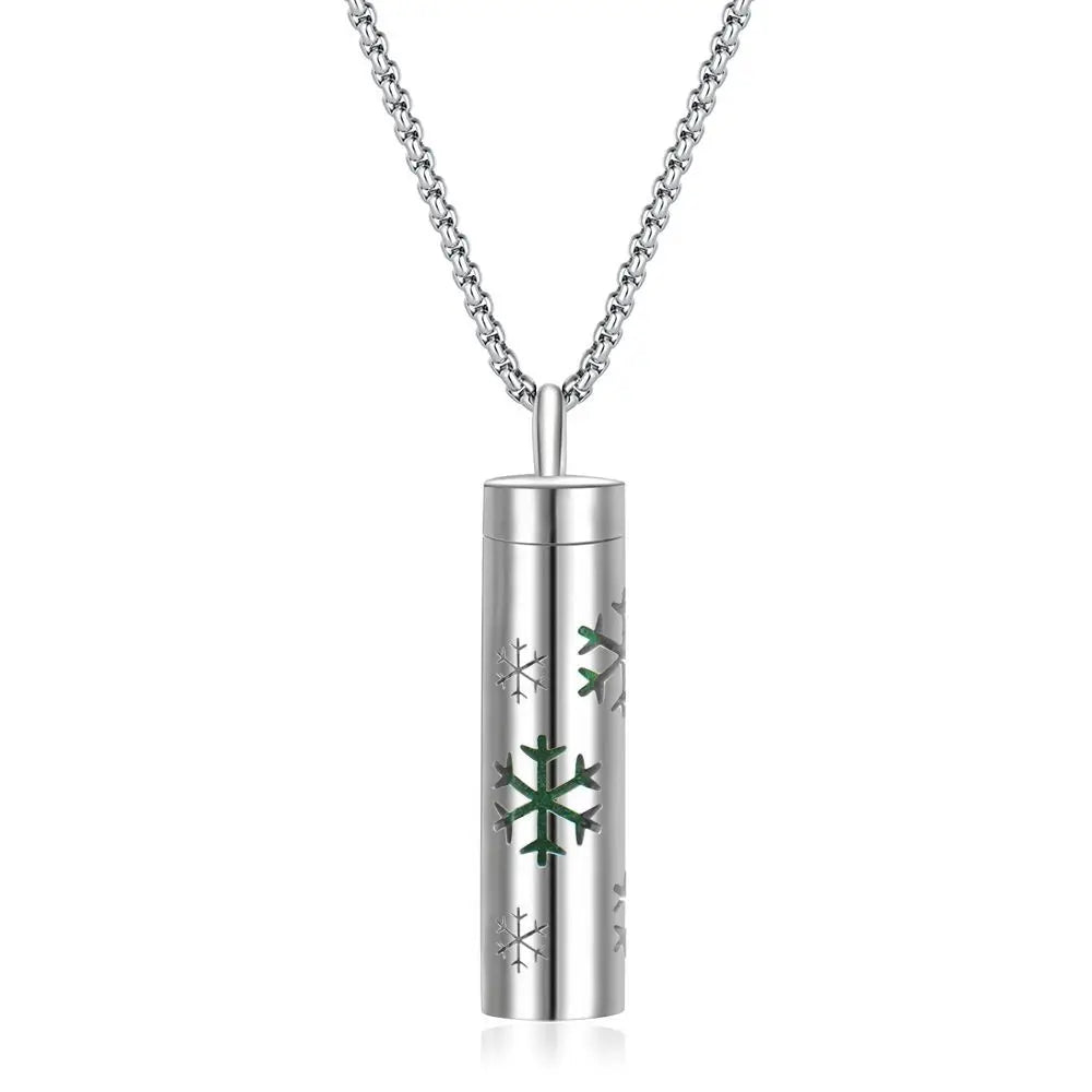 Aromaterapi Halsband Diffuser hänge 316L medaljong i rostfritt stål - 24 Timmar Deals