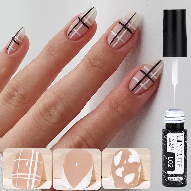 5ml Liner Gel Polish Painting Stripe pensel - 24 Timmar Deals