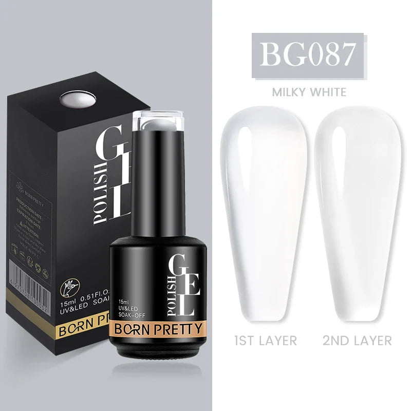15ml Soak Off UV LED Gel Nail Polish Hybrid Varnish Nail Art Manicure 114 Colors Semi-Permanent Base Top Coat - 24 Timmar Deals