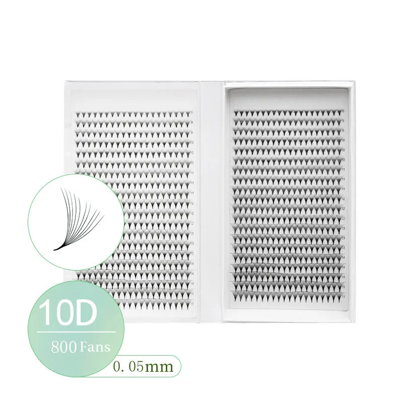 800/1600 Fans Premade Volume Lashes Fan Individual Sharp Pointy Base Premade Russian Volume Fans Eyelash Extension - 24 Timmar Deals