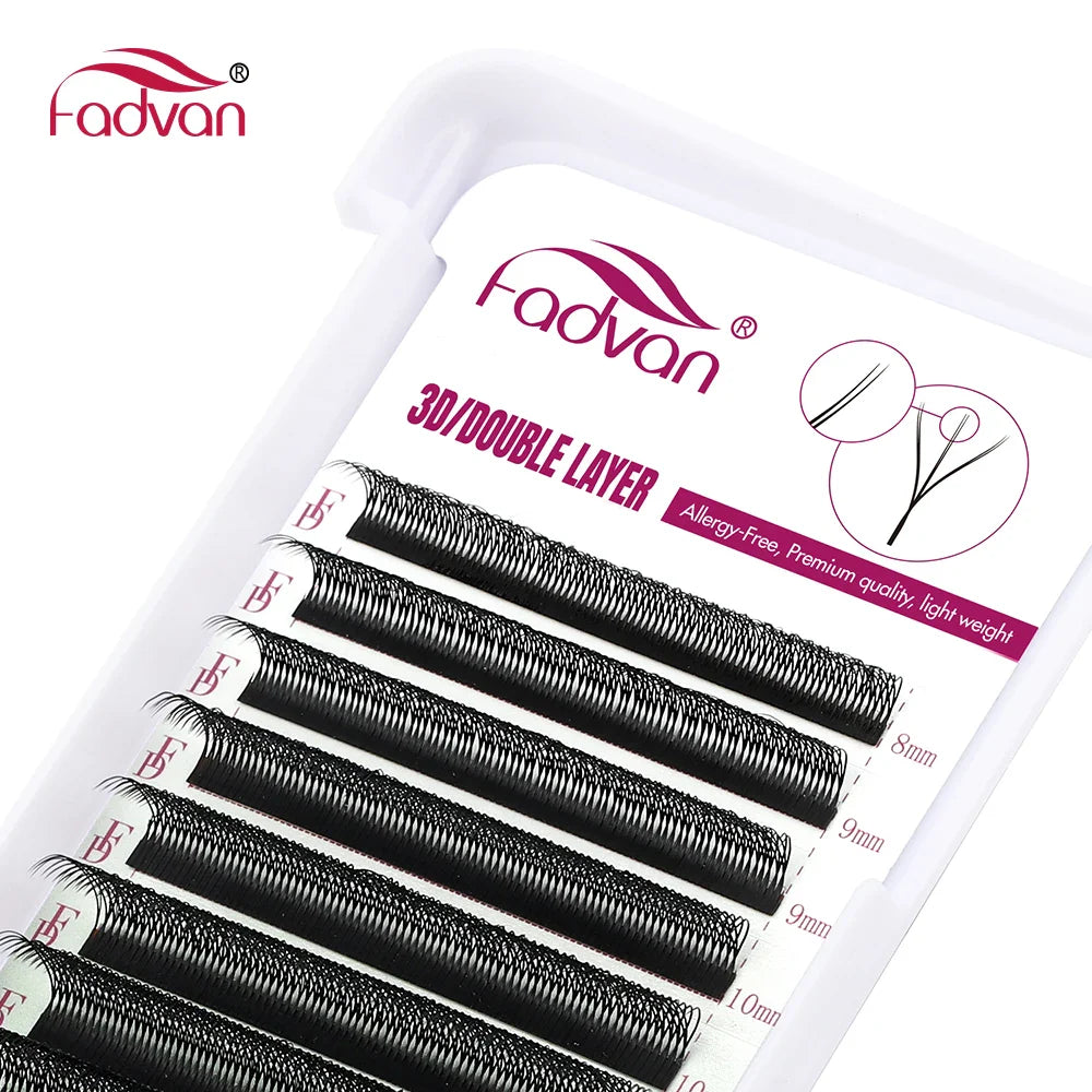 Flowering W Shape Bloom 3D 6D Premade Fans Eyelash Extensions Natural Soft Light Individual Volume Lashes - 24 Timmar Deals