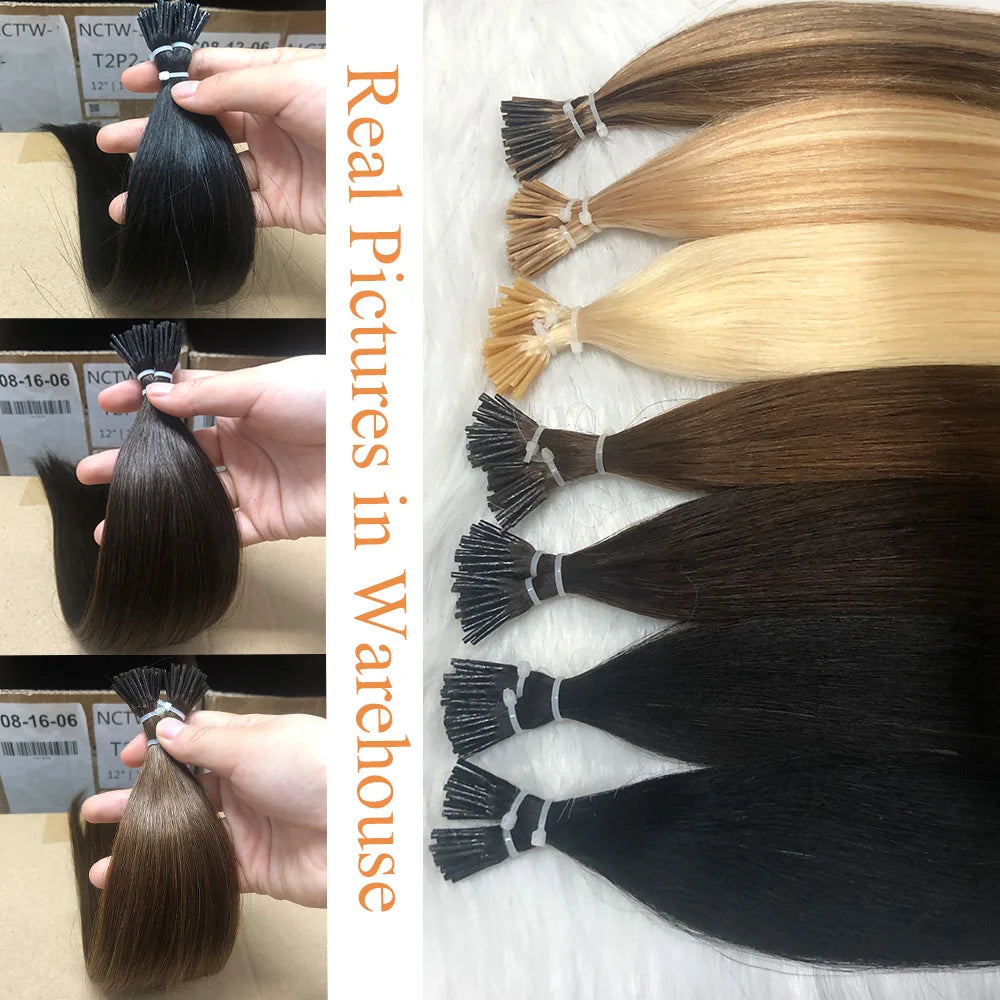 I Tip Microlink Human Hair Extensions 50st/pack - 24 Timmar Deals