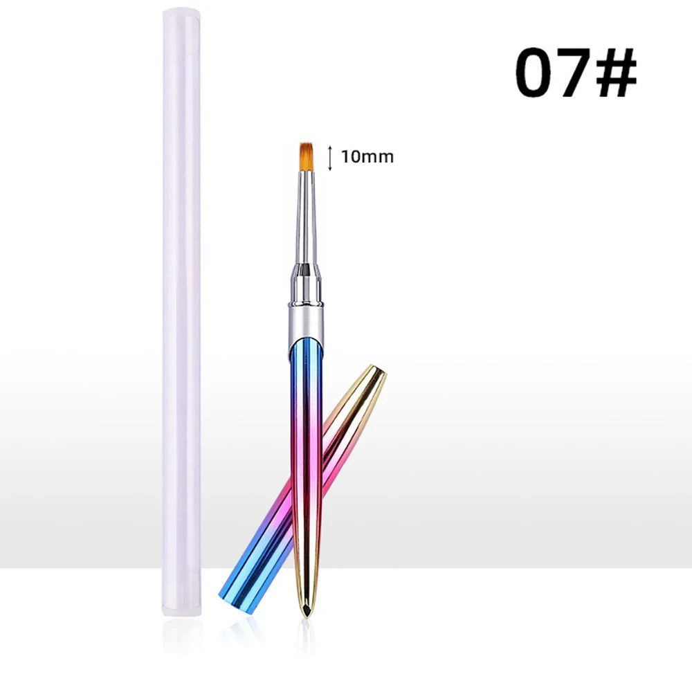 1 ST Nail Art Pensel, Akryl UV Gel Extension rush, Målning Ritning Pensel Liner - 24 Timmar Deals