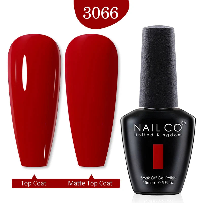 Gellack 15ml Röd Rosa Färg Gel Polish Blötlägg av Långvarig UV Gellack - 24 Timmar Deals