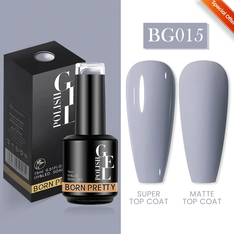15ml Soak Off UV LED Gel Nail Polish Hybrid Varnish Nail Art Manicure 114 Colors Semi-Permanent Base Top Coat - 24 Timmar Deals