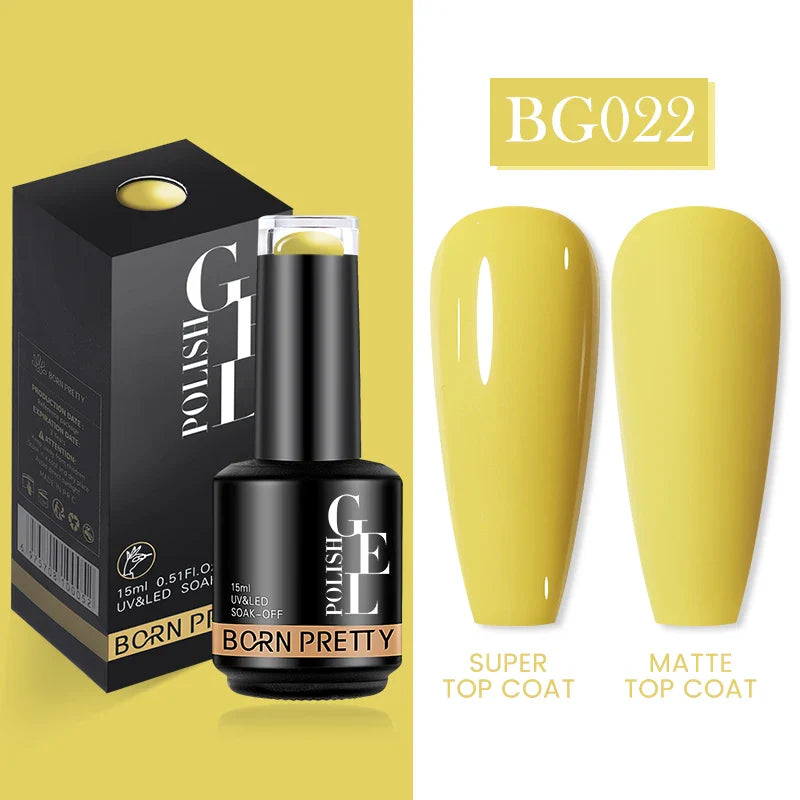 15ml Soak Off UV LED Gel Nail Polish Hybrid Varnish Nail Art Manicure 114 Colors Semi-Permanent Base Top Coat - 24 Timmar Deals